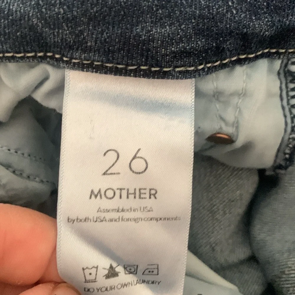 MOTHER High Waisted Looker Crop in Bake Sale Brawl size 26 - Picture 8 of 9